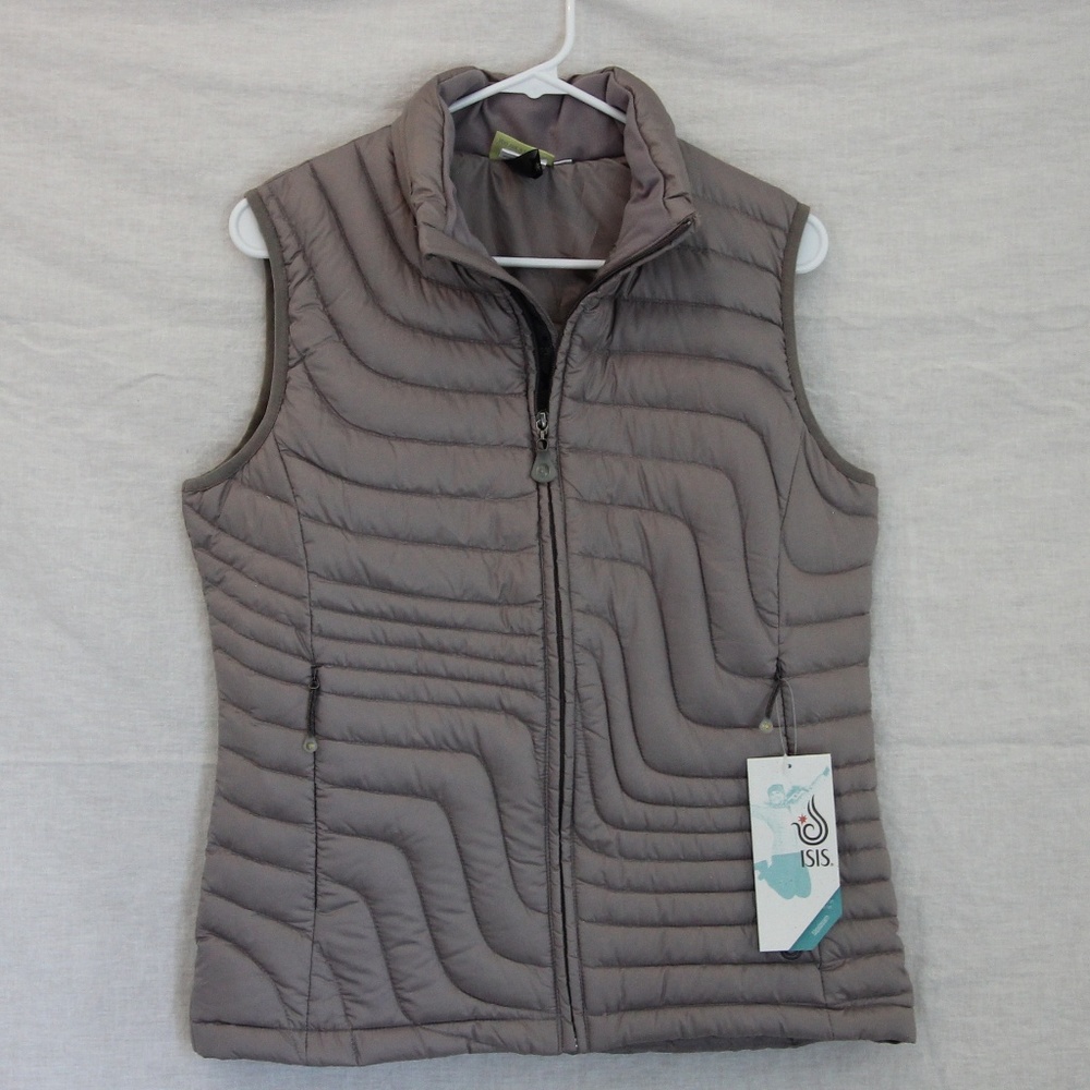NWT Isis Slipstream gray down vest - women's 8